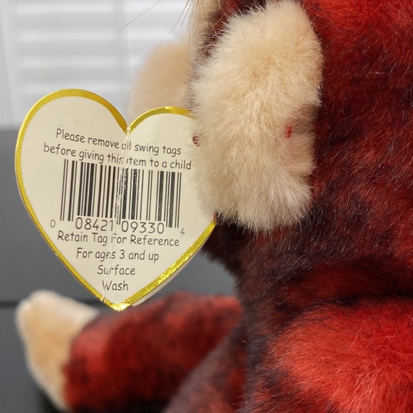 TY Beanie Buddy (Beanie Baby XL Friend!) “Schweetheart” the Monkey - 1999 - Picture 5 of 13